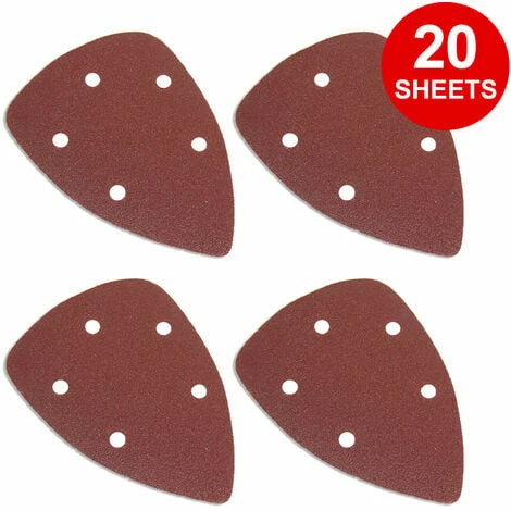Wolf 20pc Delta Sanding Sheets 80 Grit Wolf 20pc Delta Sanding Sheets 80 Grit -WOLF Shop 59504626 1