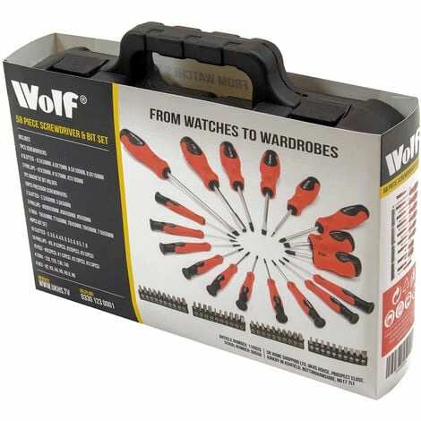 Wolf 116pc Screwdriver and Bit Set Wolf 116pc Screwdriver And Bit Set -WOLF Shop 63566808 4