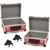 Wolf 320mm Aluminium Case In Red - Set Of 2