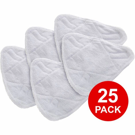 Wolf Micro Fibre Steam Cleaner Mop Pads - Pack of 25 Wolf Micro Fibre Steam Cleaner Mop Pads - Pack Of 25 -WOLF Shop 63576618 1