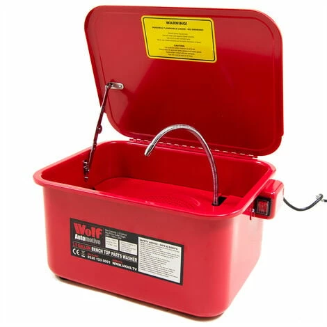 Wolf 3.5 Gallon Bench Top Parts Washer Cleaning & Degreasing Tank Wolf 3.5 Gallon Bench Top Parts Washer Cleaning & Degreasing Tank -WOLF Shop 7022212 2