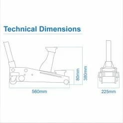 Wolf Black Jack 2.25T Low Profile Trolley Jack -WOLF Shop 7023259 5